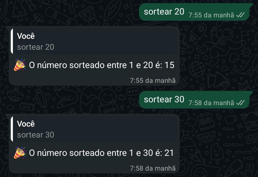 Exemplo de uso do Bot para interagir com a IA